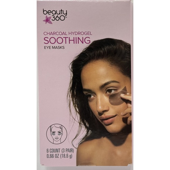 Beauty 360 Other - Beauty 360 Charcoal Hydrogel Soothing Eye Masks 6 Count